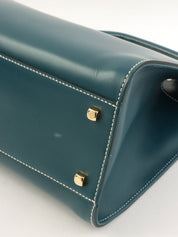 Double Gancini Plate 2-Way Bag, Green