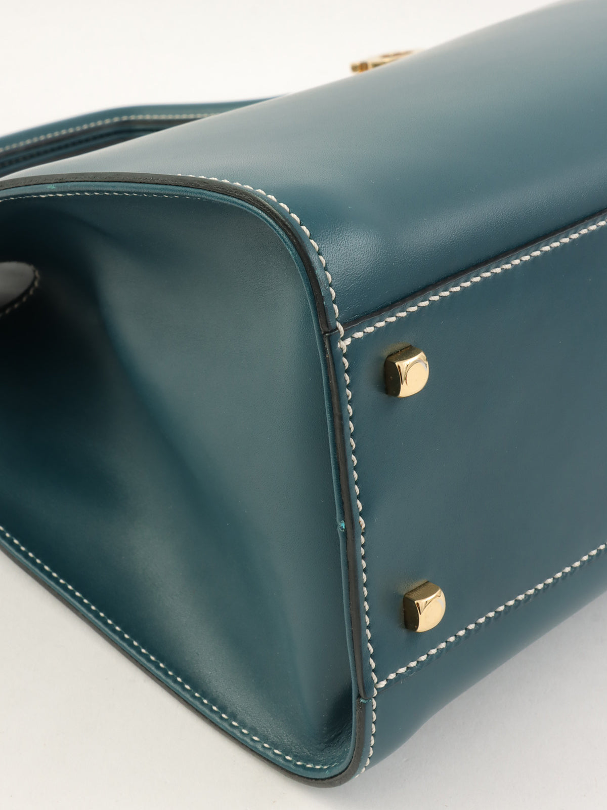 Double Gancini Plate 2-Way Bag, Green