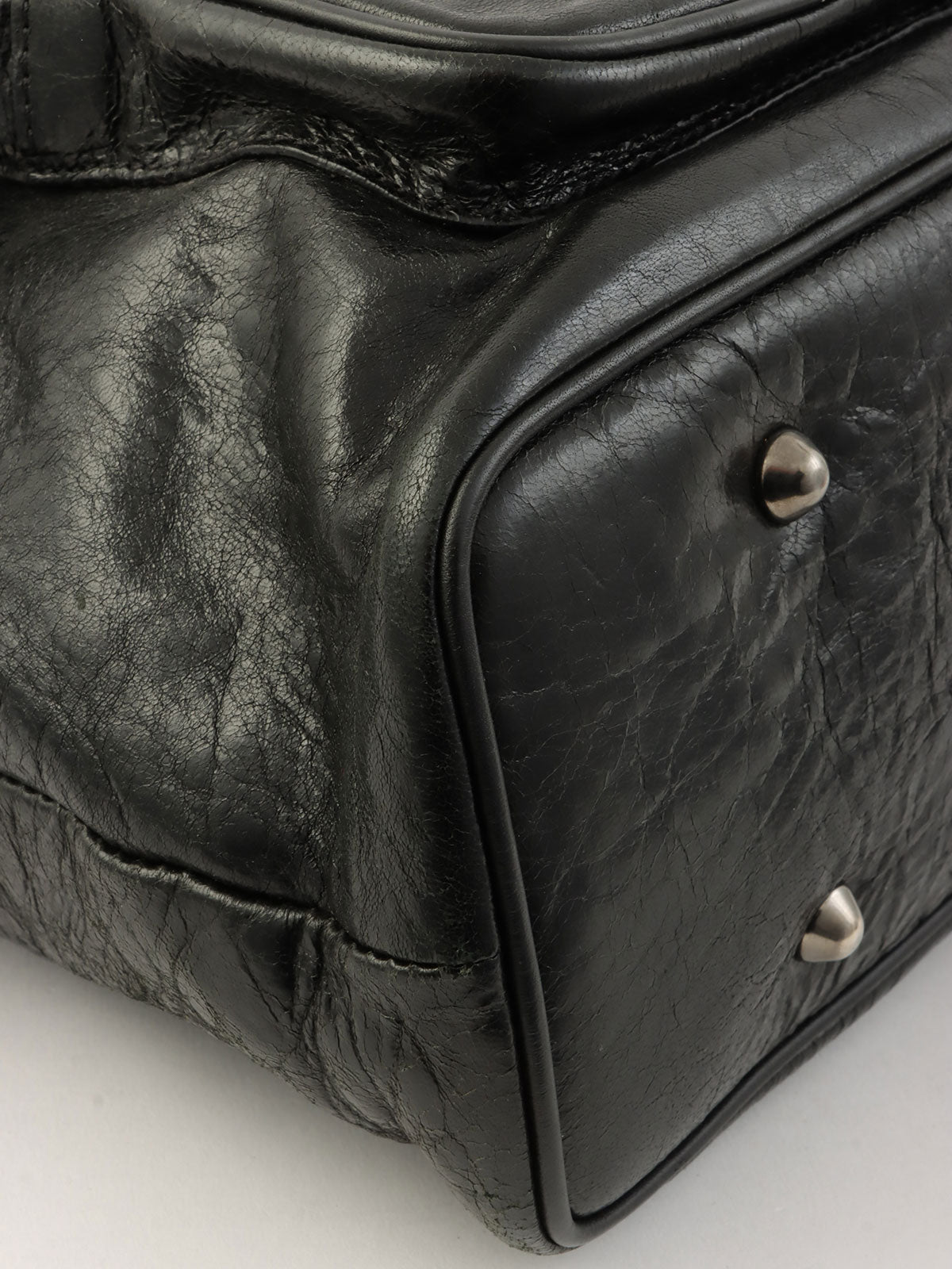 ロゴエンボス2wayバッグ ブラック