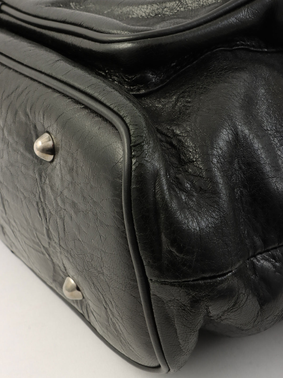 ロゴエンボス2wayバッグ ブラック