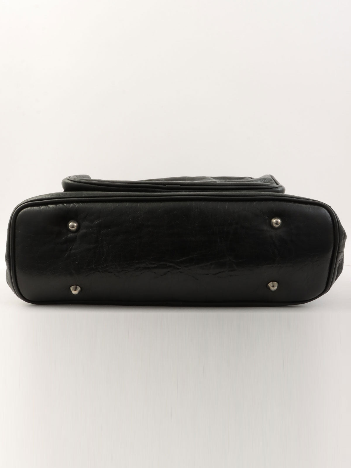 ロゴエンボス2wayバッグ ブラック