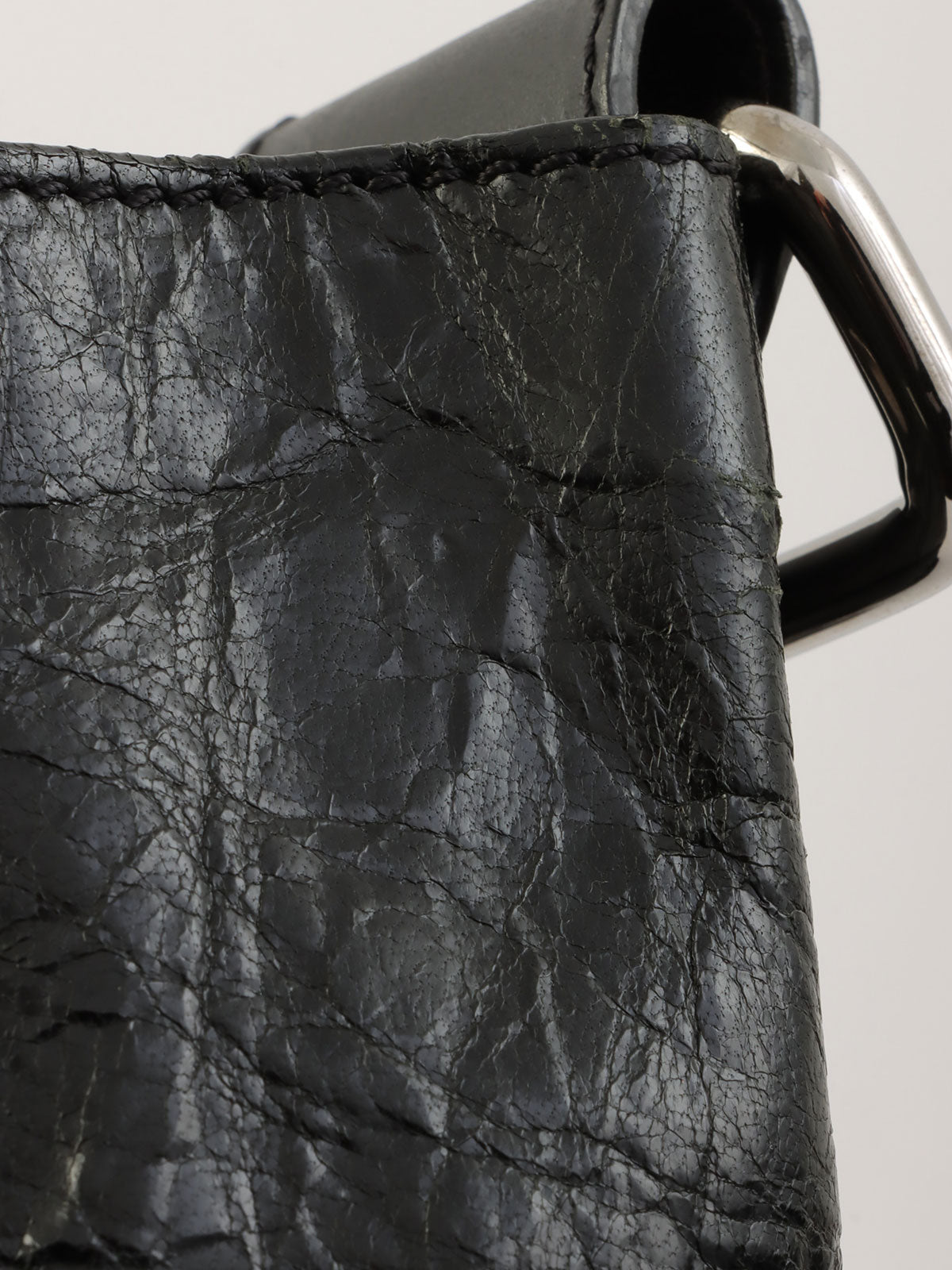 ロゴエンボス2wayバッグ ブラック