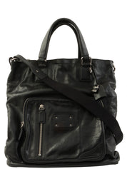 ロゴエンボス2wayバッグ ブラック