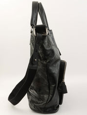 ロゴエンボス2wayバッグ ブラック