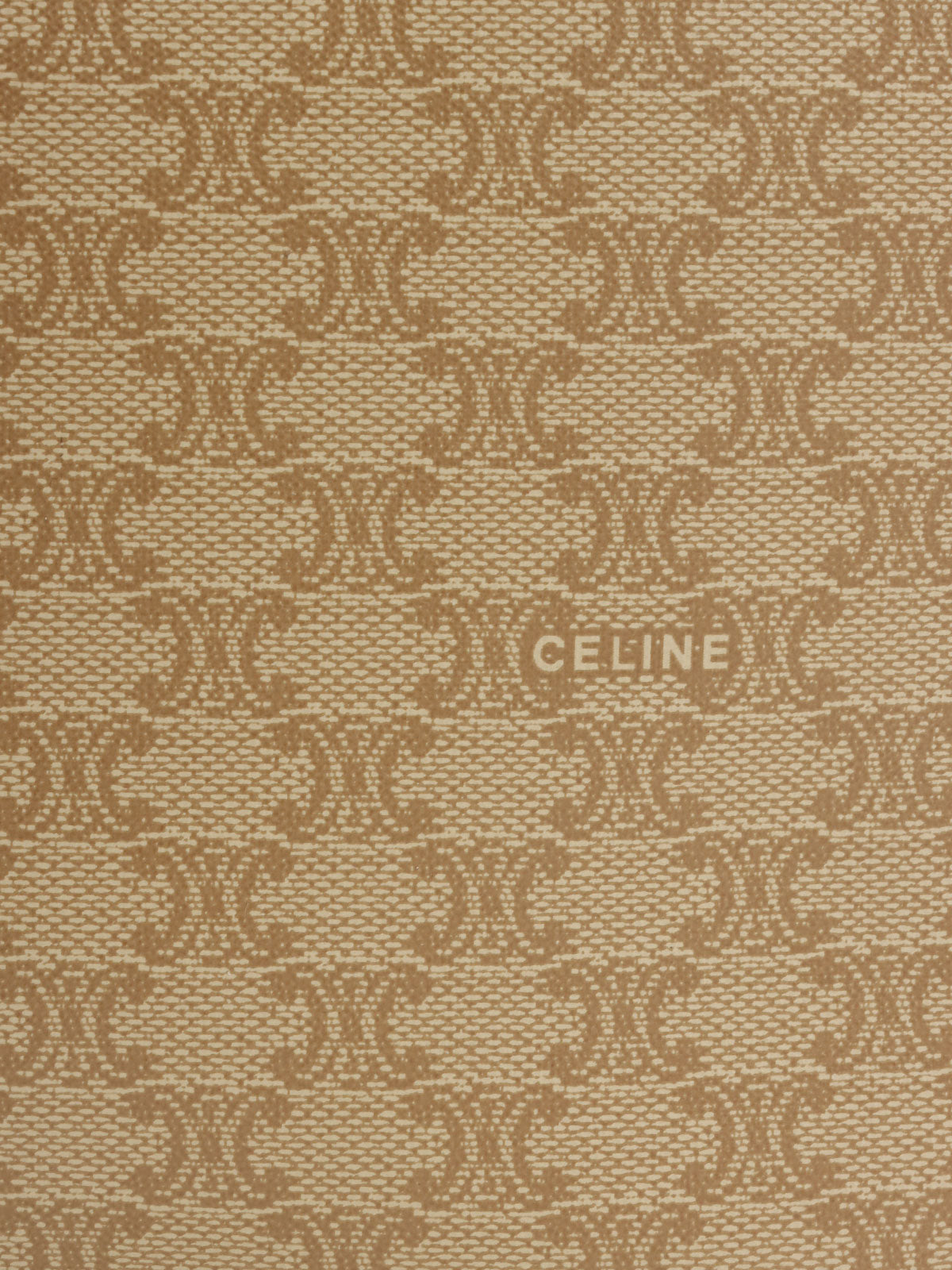 マカダムパターンロゴプレートショルダーバッグ ベージュ