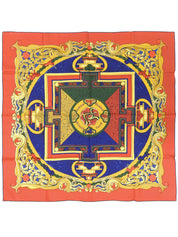 Carré 90 LES ANIMAUX Pattern Scarf Red