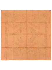 カレ90 Au Pays de Cocagneパターンスカーフ オレンジ