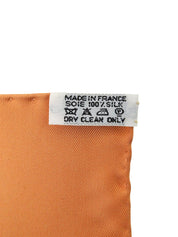 カレ90 Au Pays de Cocagneパターンスカーフ オレンジ