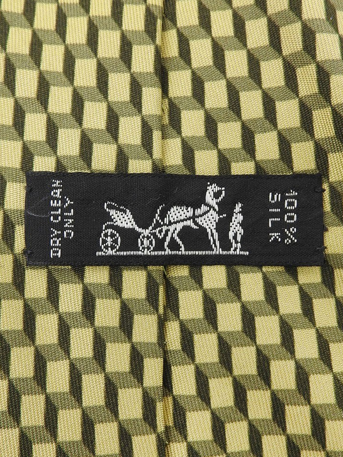 デザインパターンネクタイ イエロー