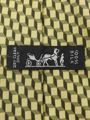 デザインパターンネクタイ イエロー