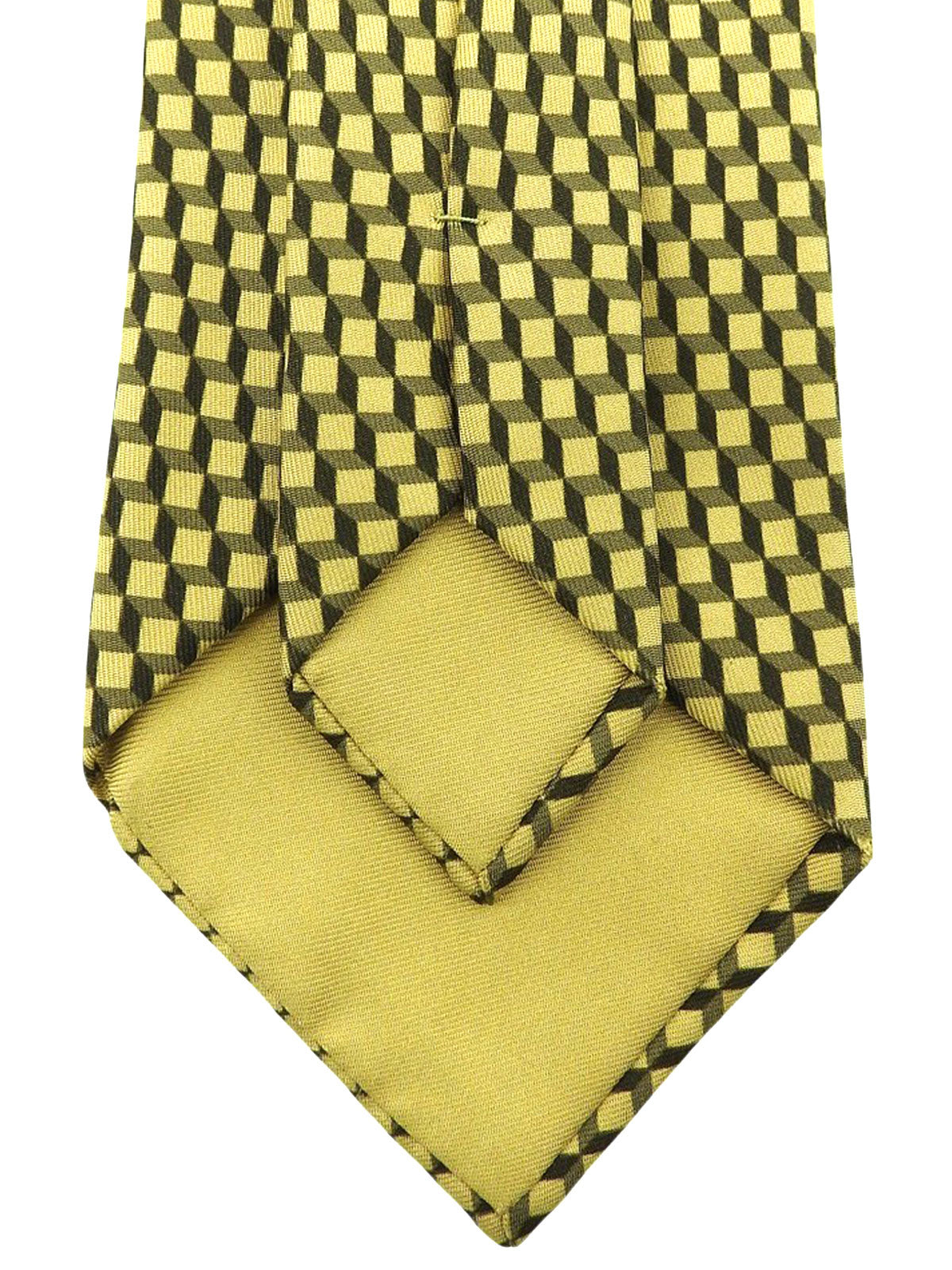 デザインパターンネクタイ イエロー