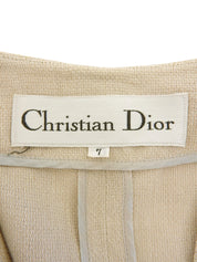 リネン半袖ジャケット ベージュ