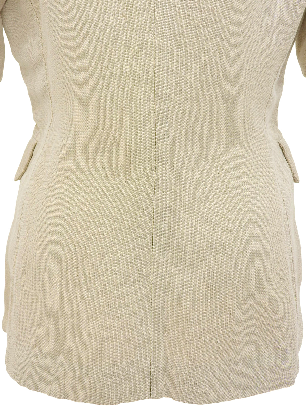 リネンハーフスリーブジャケット　ベージュ