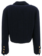 1993年製 ウールCCマークボタンショートジャケット ネイビー