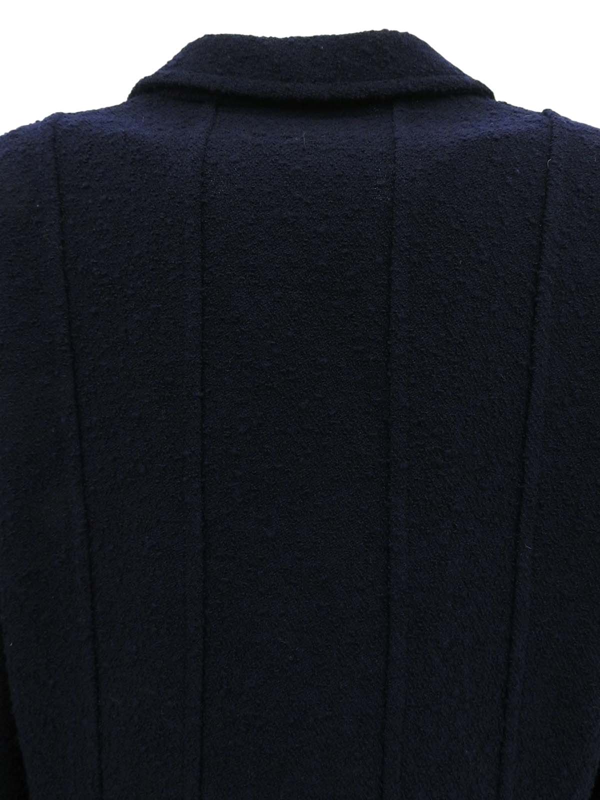 1993年製 ウールCCマークボタンショートジャケット ネイビー