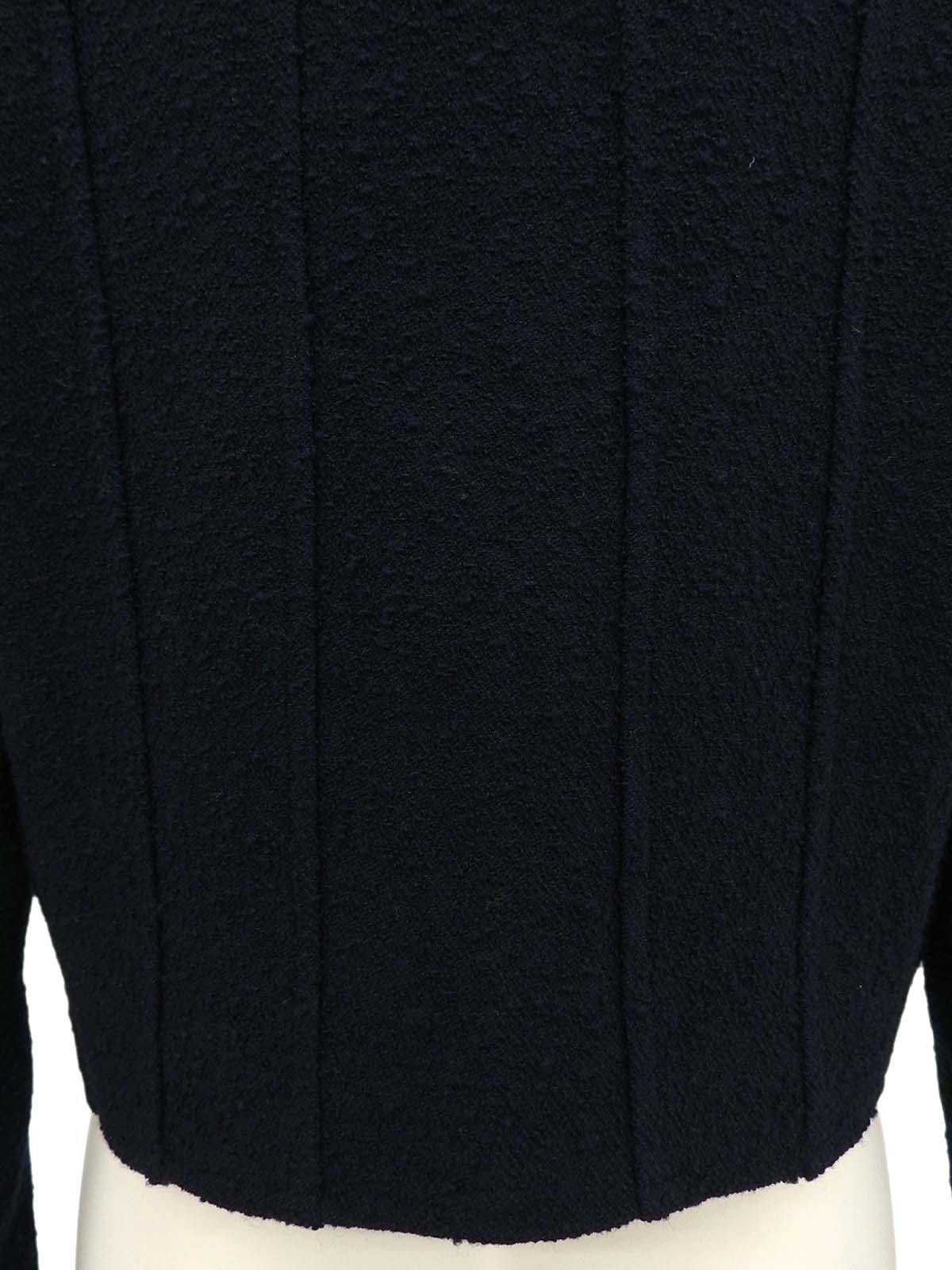 1993年製 ウールCCマークボタンショートジャケット ネイビー