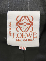 ストライプロゴボタンセットアップ グレー