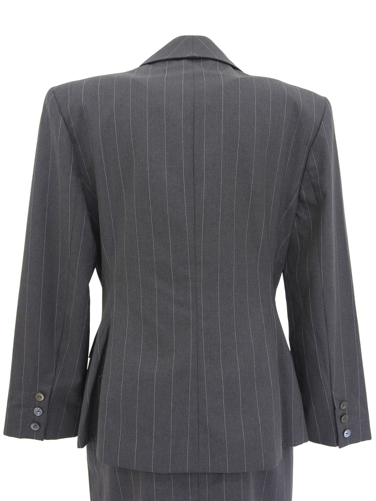 ストライプロゴボタンセットアップ グレー