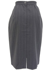 ストライプロゴボタンセットアップ グレー