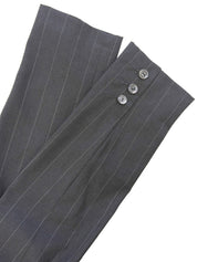 ストライプロゴボタンセットアップ グレー