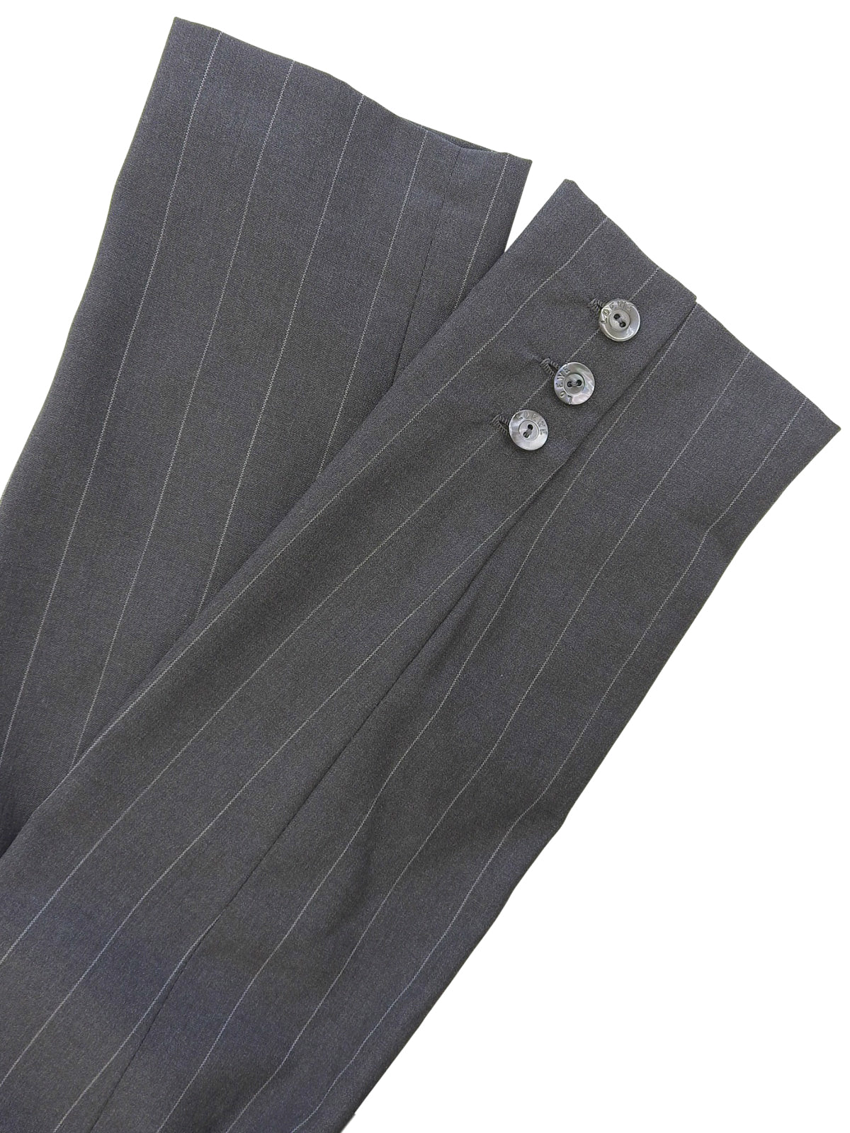 ストライプロゴボタンセットアップ グレー