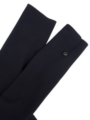 ウールノーカラージャケット ネイビー