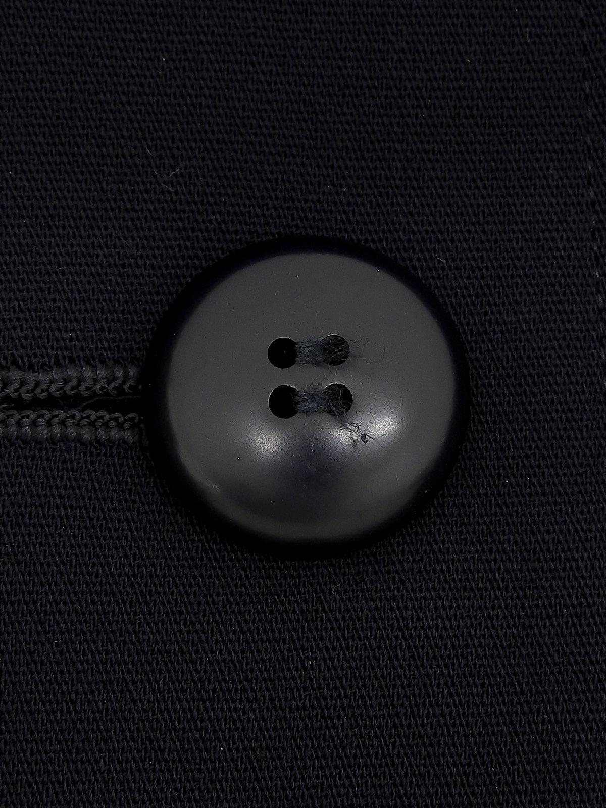 ウールノーカラージャケット ネイビー