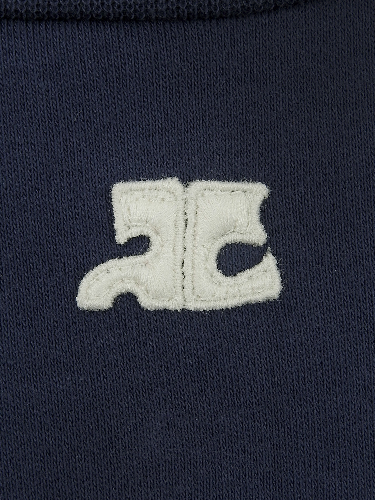 ハートパターンロゴロングスリーブスウェット ネイビー
