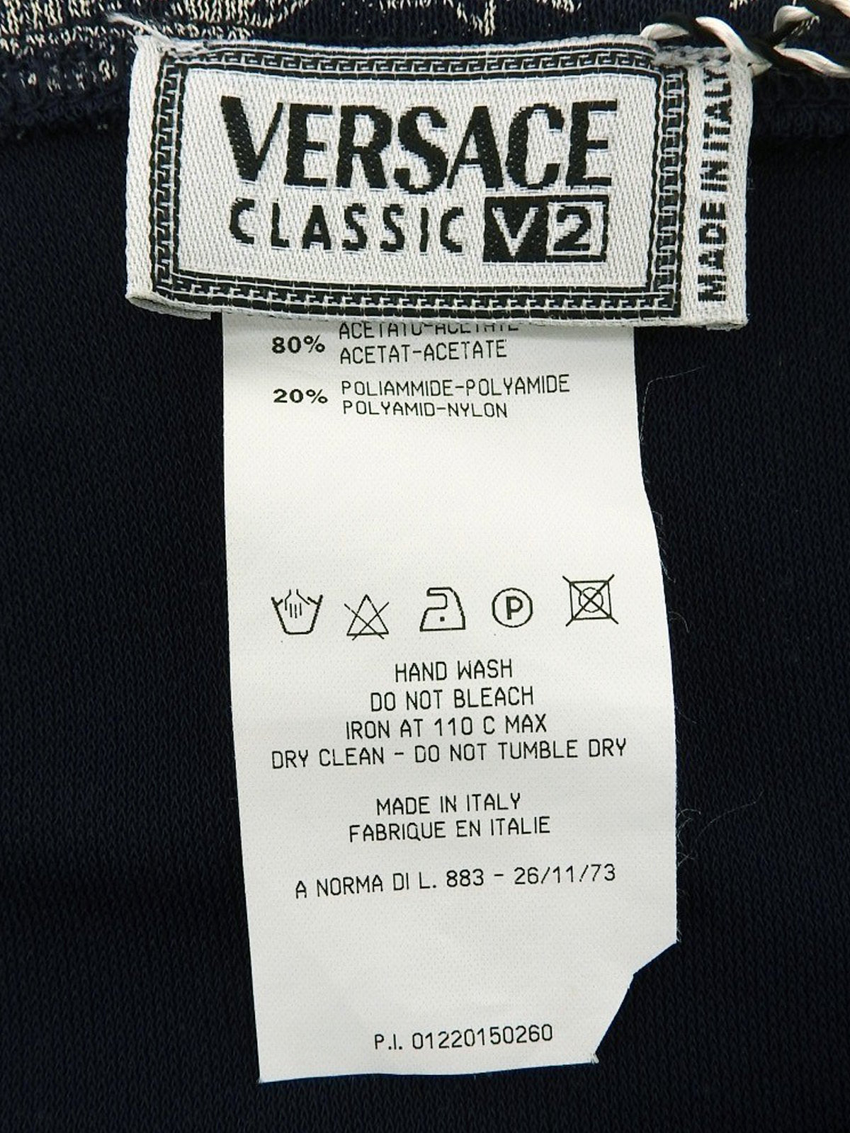 メデューサパターン半袖トップス ネイビー