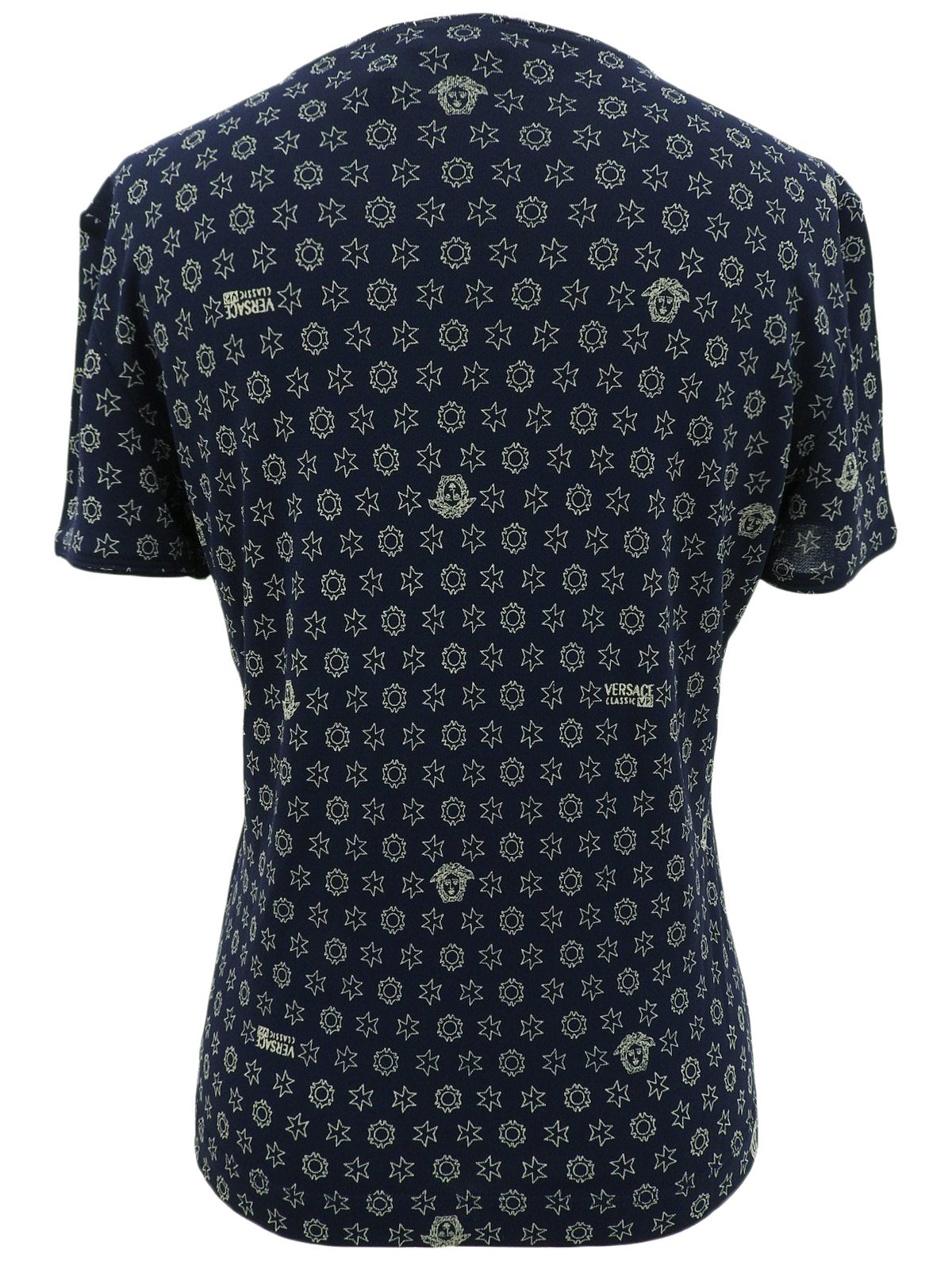 メデューサパターン半袖トップス ネイビー