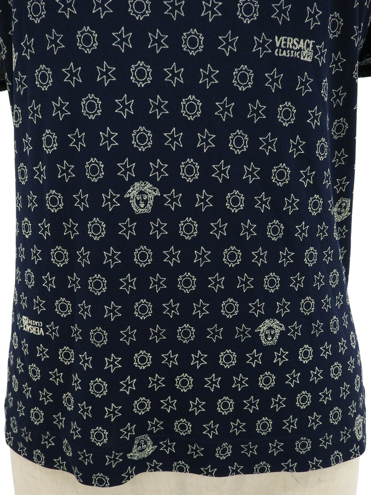 メデューサパターン半袖トップス ネイビー