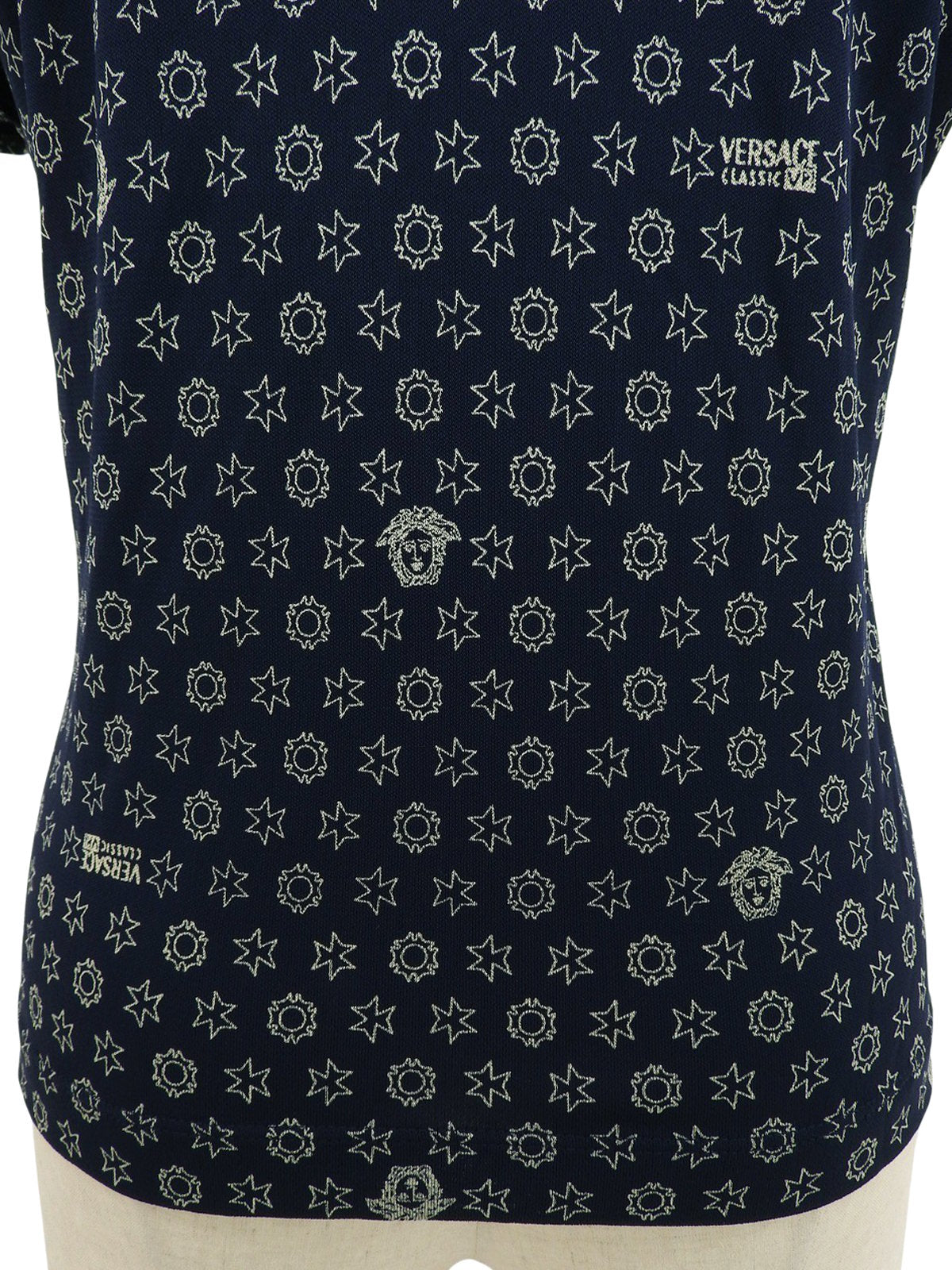 メデューサパターン半袖トップス ネイビー