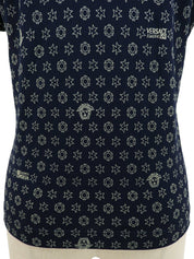 メデューサパターン半袖トップス ネイビー