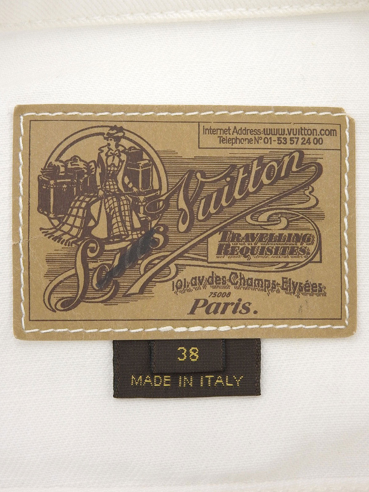 デニムロゴボタンジャケット ホワイト