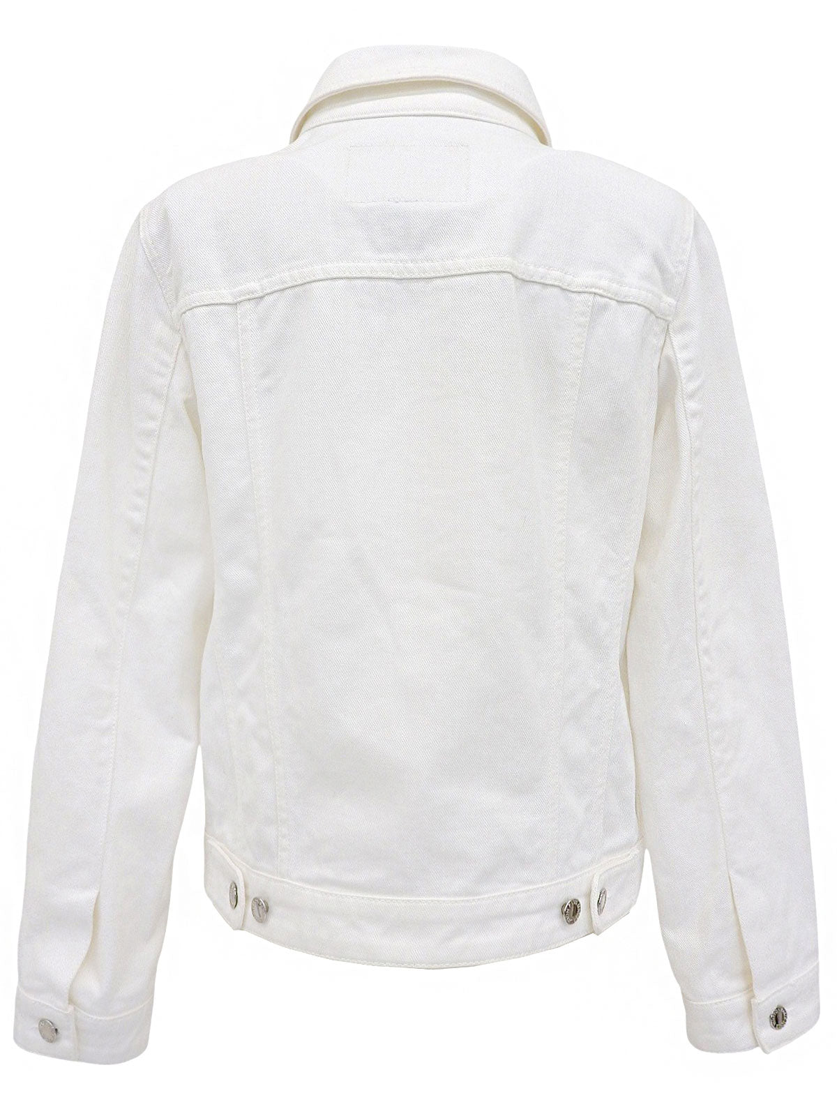 デニムロゴボタンジャケット ホワイト