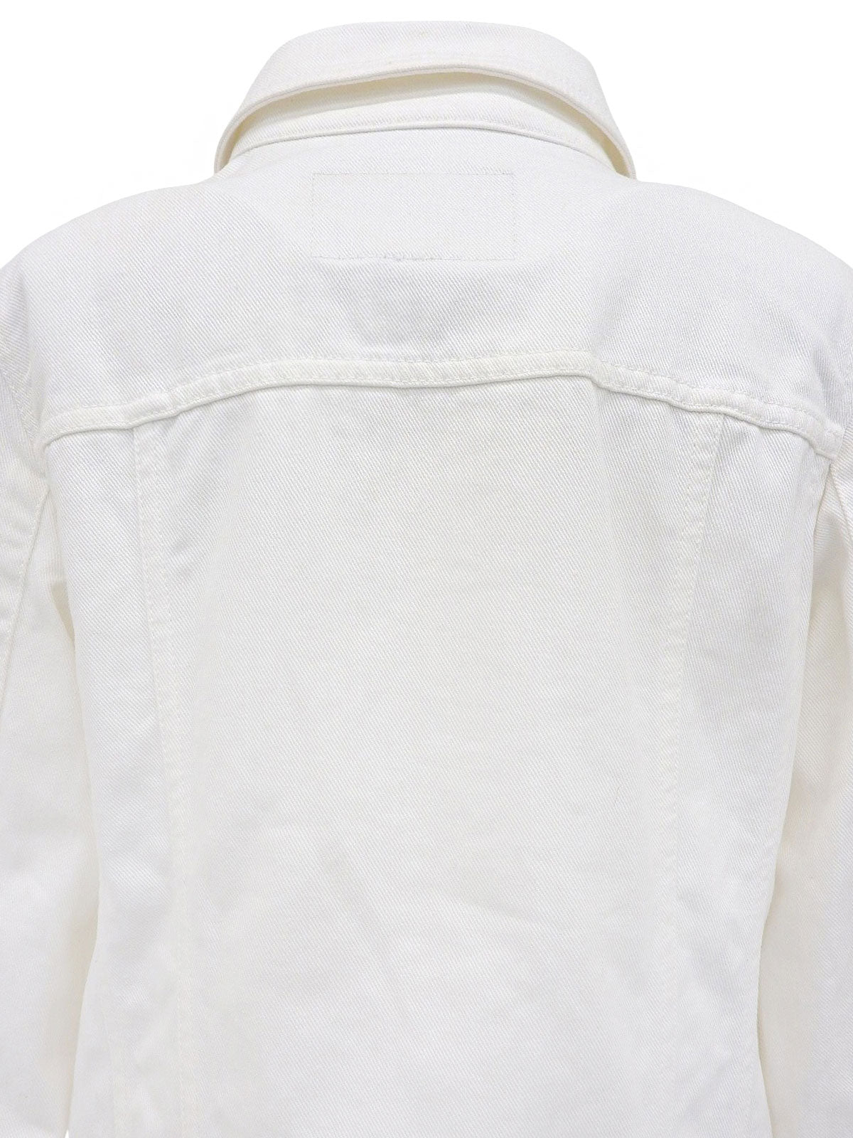 デニムロゴボタンジャケット ホワイト