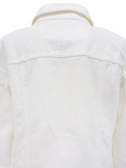 デニムロゴボタンジャケット ホワイト