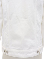 デニムロゴボタンジャケット ホワイト