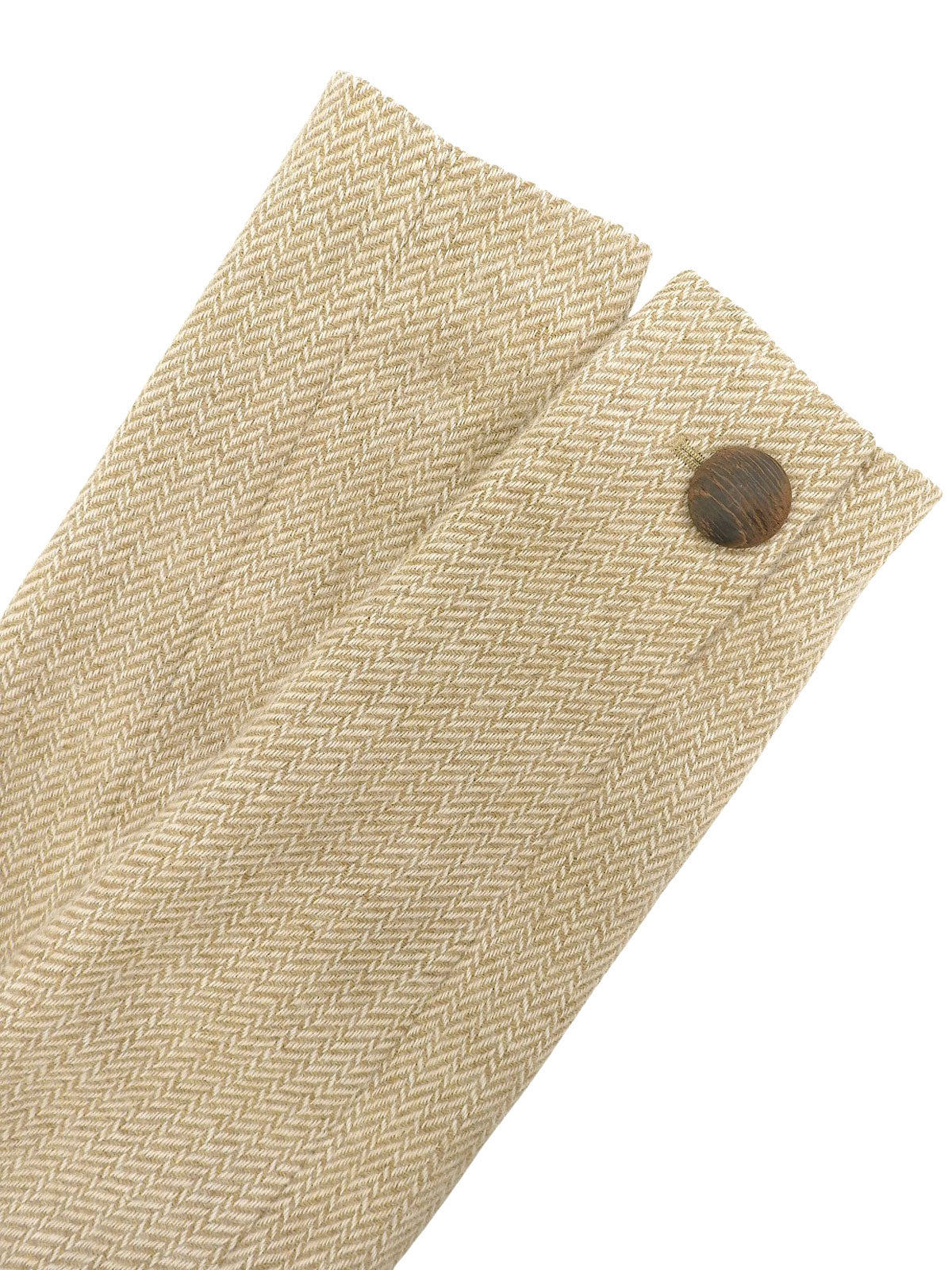 ウールヘリンボーンパターンジャケット ベージュ