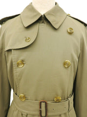 ノバチェックライニングトレンチコート カーキ