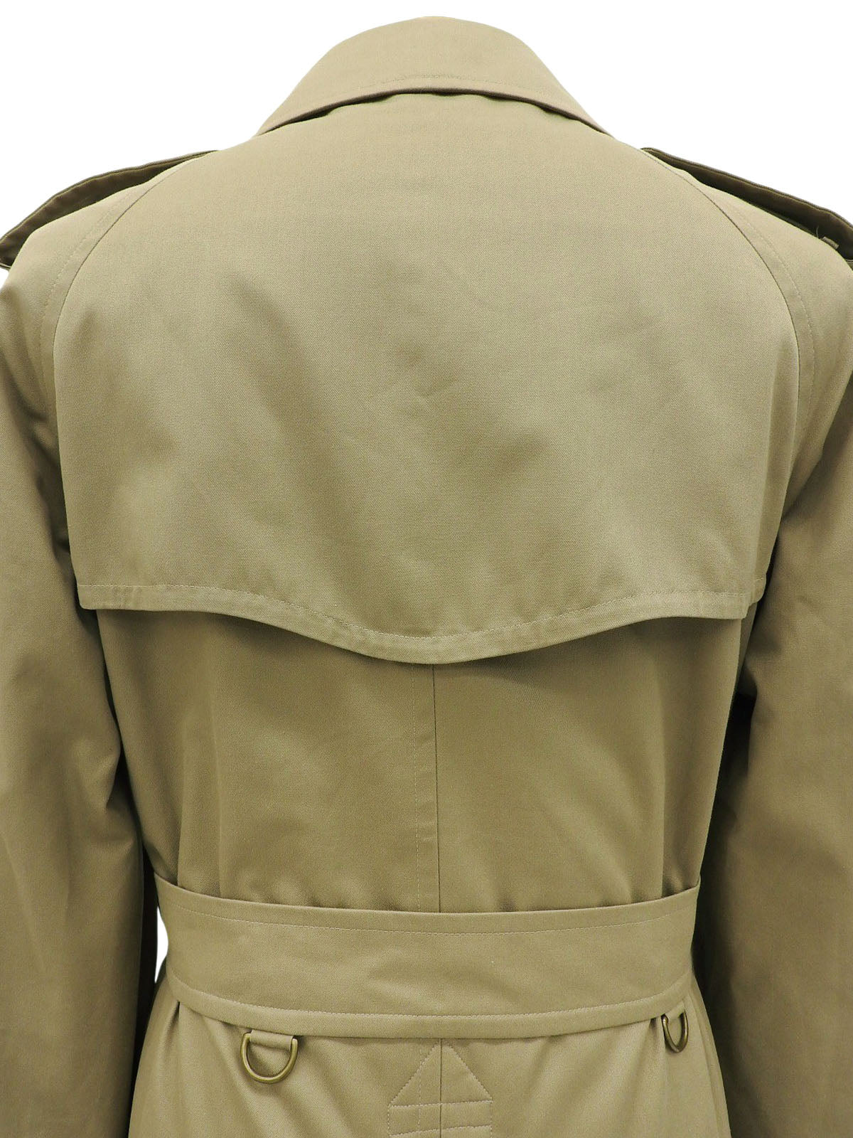 ノバチェックライニングトレンチコート カーキ