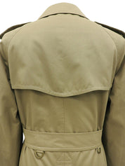 ノバチェックライニングトレンチコート カーキ