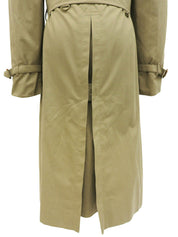 ノバチェックライニングトレンチコート カーキ