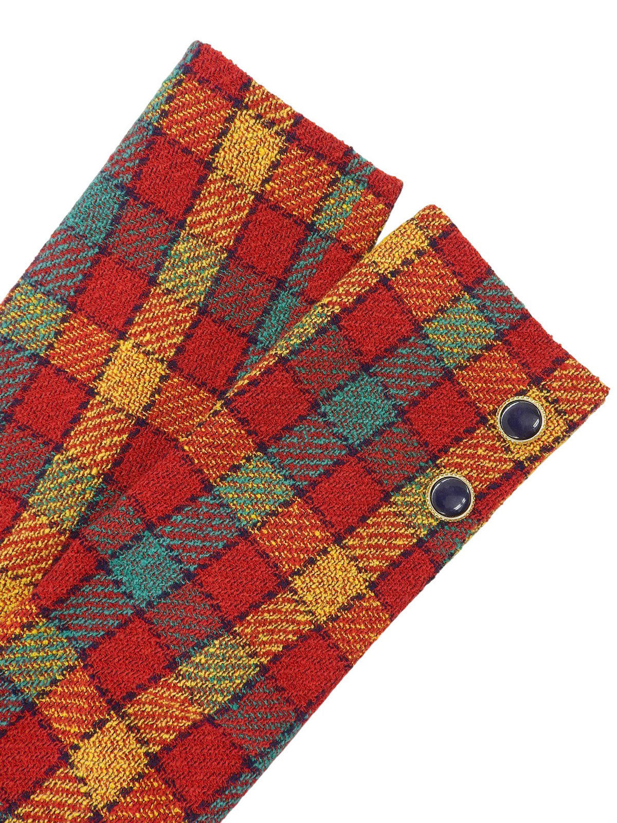 ウールチェックパターンジャケット レッド/イエロー/グリーン