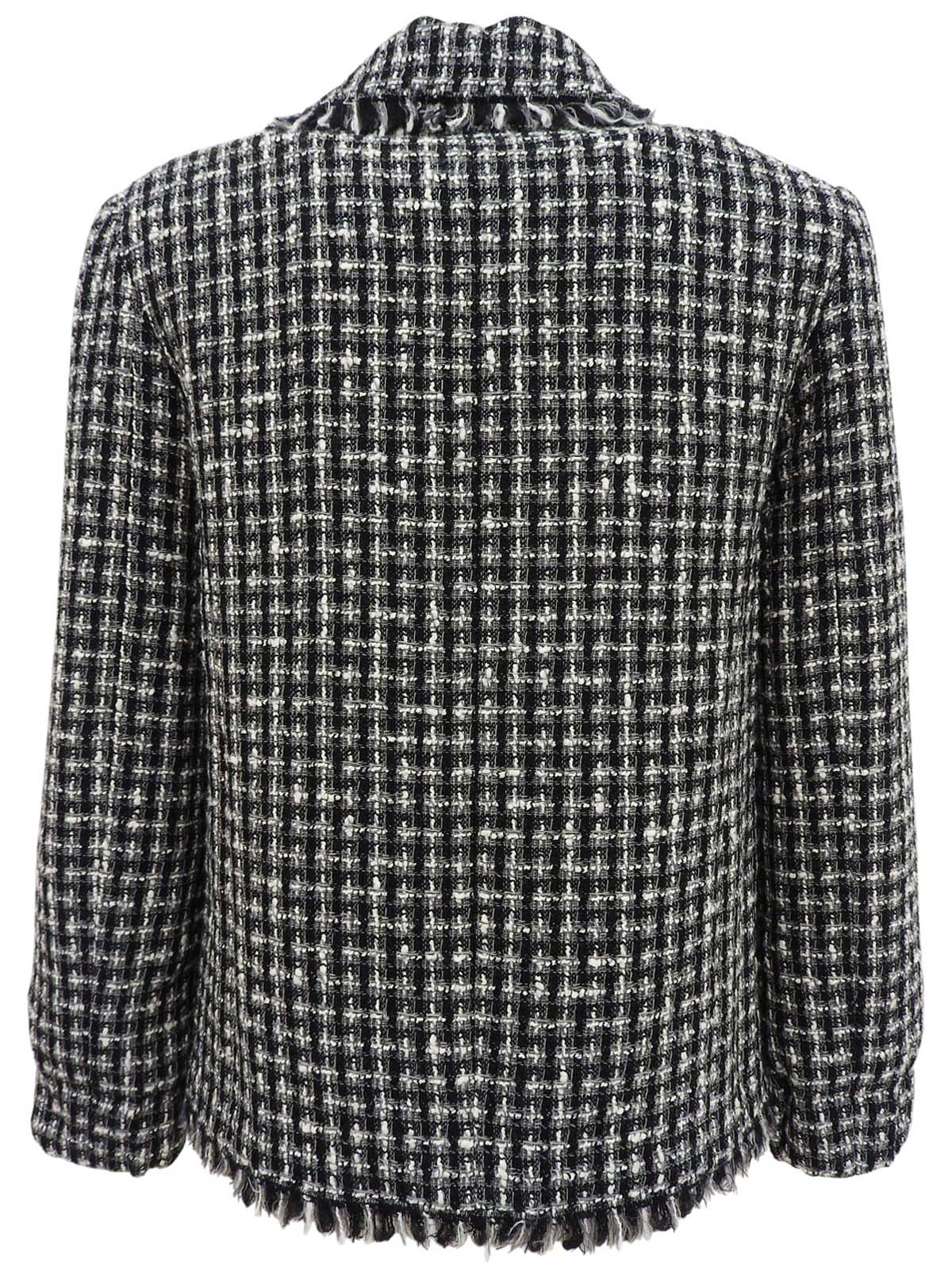 2004年製 ツイードラインストーンCCマークジャケット ブラック/ホワイト