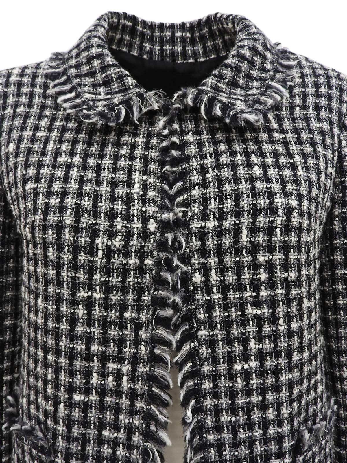 2004年製 ツイードラインストーンCCマークジャケット ブラック/ホワイト