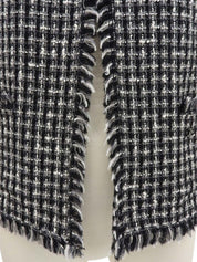 2004年製 ツイードラインストーンCCマークジャケット ブラック/ホワイト