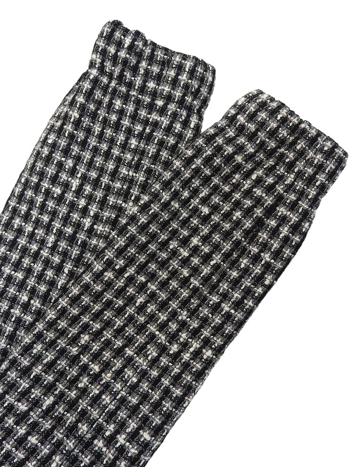 2004年製 ツイードラインストーンCCマークジャケット ブラック/ホワイト