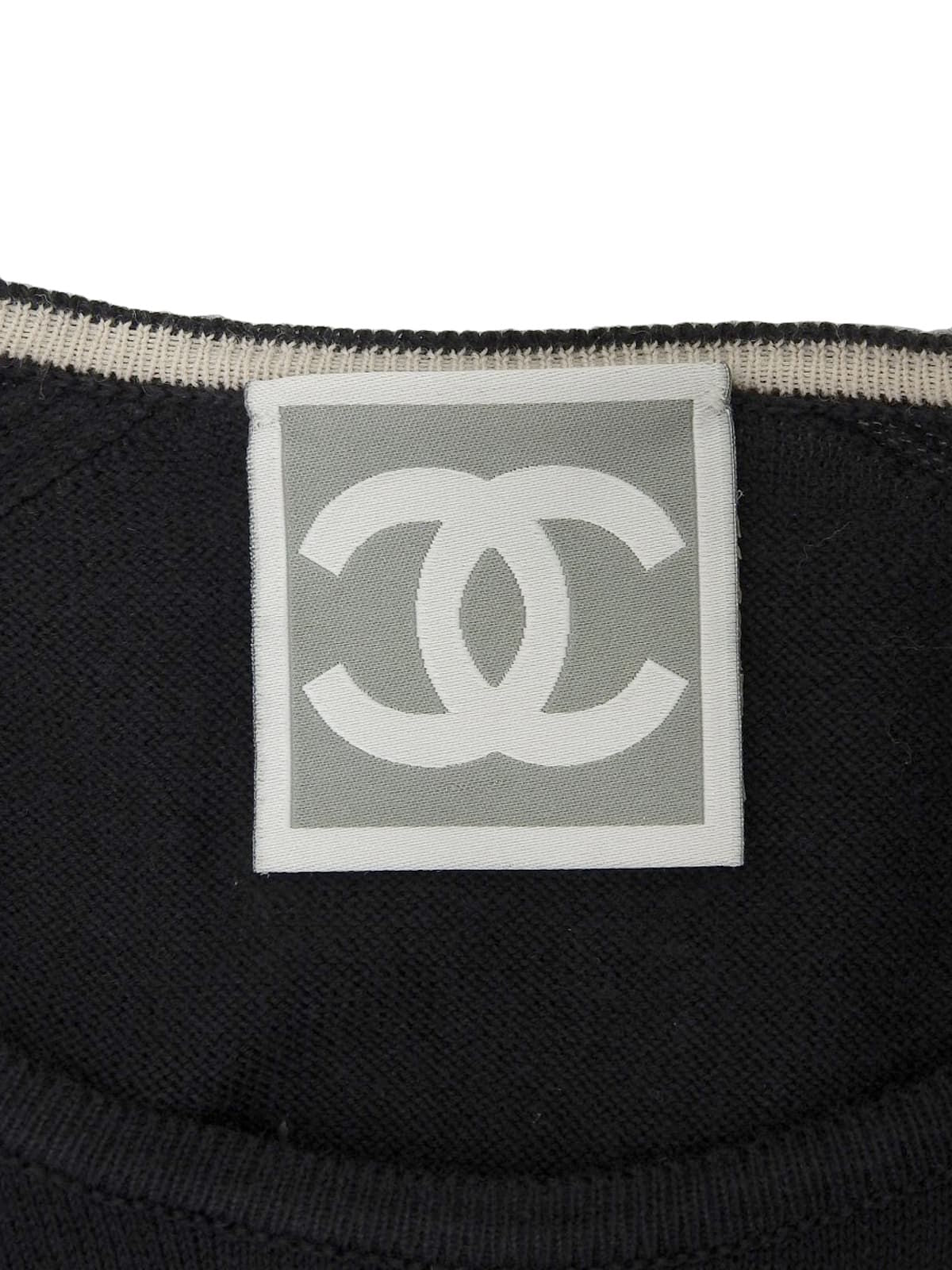 2008年製 スポーツラインCCマークハーフスリーブニット ブラック