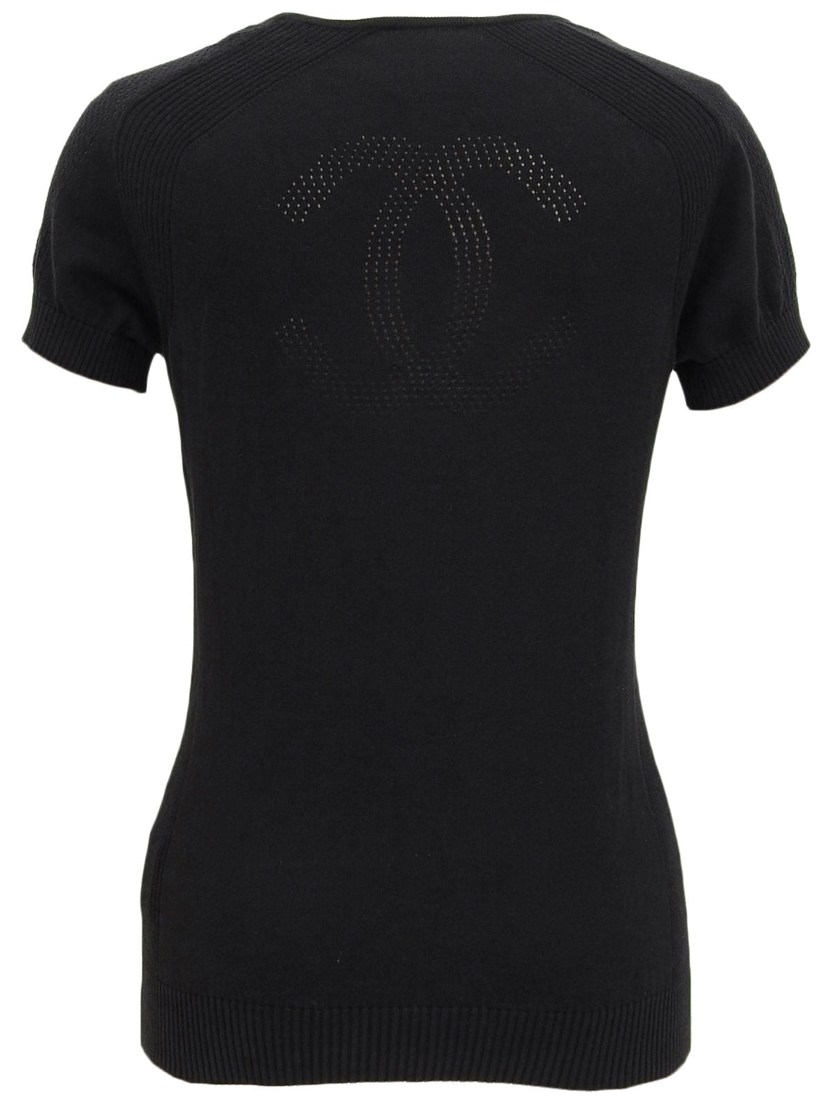 2008年製 スポーツラインCCマークハーフスリーブニット ブラック